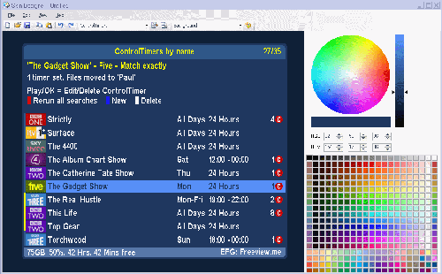 Skin Builder editing the Control Timers view. Click to enlarge